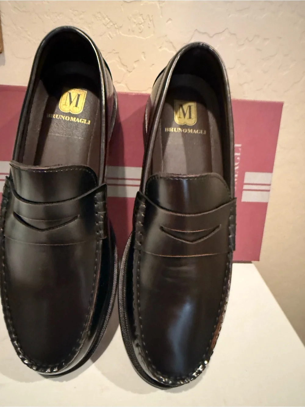 M Line By Bruno Magli Mello Brown Loafer Men's size 8 NWT